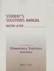 Imagen de archivo de Student's Solution Manual (To Accompany Essentials of Statistics) a la venta por Wonder Book