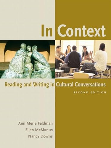 Beispielbild fr In Context : Reading and Writing in Cultural Conversations zum Verkauf von Better World Books