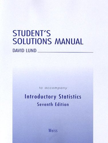 9780321241412: Student Solutions Manual for Introductory Statistics