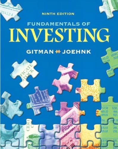 Beispielbild fr Fundamentals of Investing: International Edition (Pie) zum Verkauf von Anybook.com