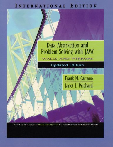 9780321252814: Updated Edition (Data Abstraction and Problem Solving with Java, Walls and Mirrors)