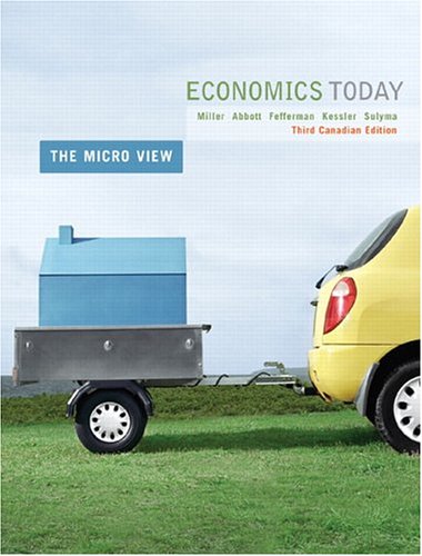 Imagen de archivo de Economics Today: The Micro View, Third Canadian Edition (3rd Edition) a la venta por ThriftBooks-Dallas