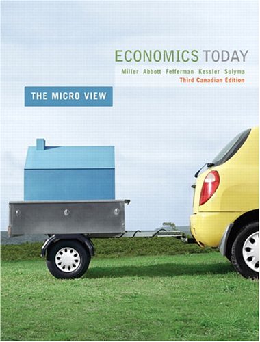 Stock image for Economics Today: The Micro View, Third Canadian Edition (3rd Edition) for sale by ThriftBooks-Dallas