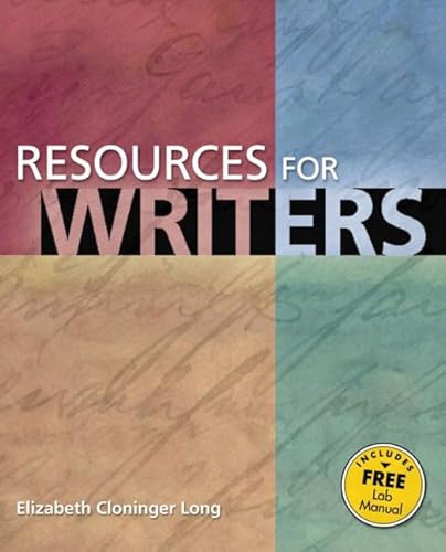 9780321261663: Resources for Writers