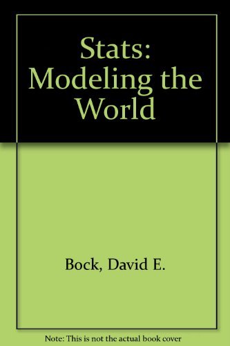 Beispielbild fr Stats: Modeling the World zum Verkauf von More Than Words