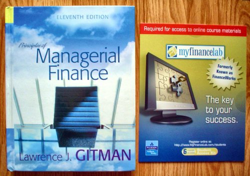 Stock image for Principles of Managerial Finance (11th Edition) for sale by SecondSale