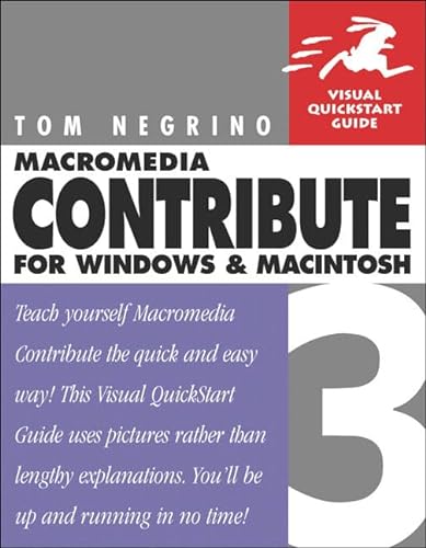 Stock image for Macromedia Contribute 3 for Windows & Macintosh for sale by Newsboy Books