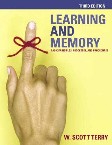 Stock image for Learning and Memory : Basic Principles, Processes, and Procedures for sale by Better World Books