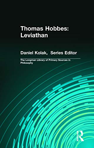 Imagen de archivo de Thomas Hobbes: Leviathan (Longman Library of Primary Sources in Philosophy) a la venta por Reliant Bookstore