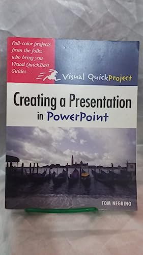 Beispielbild fr Creating a Presentation in PowerPoint : Visual QuickProject Guide zum Verkauf von Better World Books: West