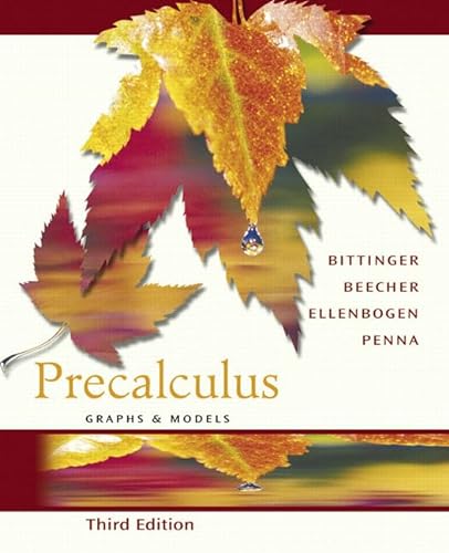 9780321279064: Precalculus: Graphs and Models