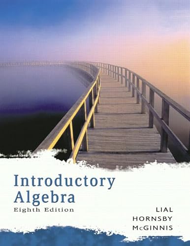 Beispielbild fr Introductory Algebra zum Verkauf von Better World Books