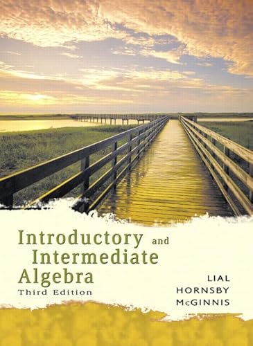 9780321279224: Introductory and Intermediate Algebra