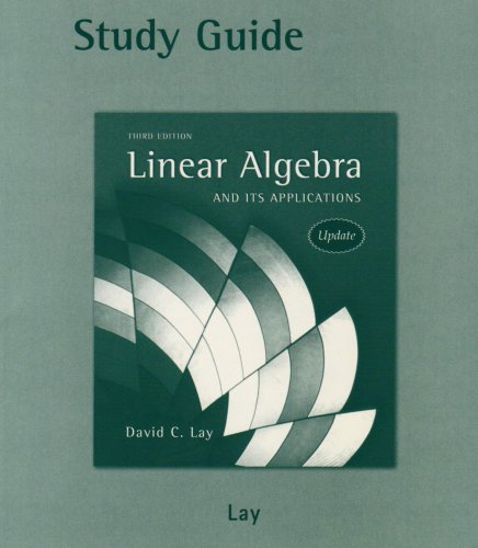 Student Study Guide Update for Linear Algebra and Its Applications , Update [With CDROM] - Pearson; Lay, David C.