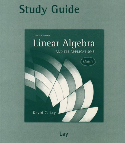 9780321280664: Student Study Guide Update for Linear Algebra and Its Applications with CD-ROM, Update