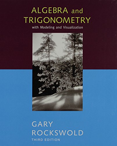 9780321280800: Algebra and Trigonometry with Modeling and Visualization plus MyMathLab Student Access Kit