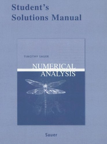 9780321286864: Student Solutions Manual for Numerical Analysis