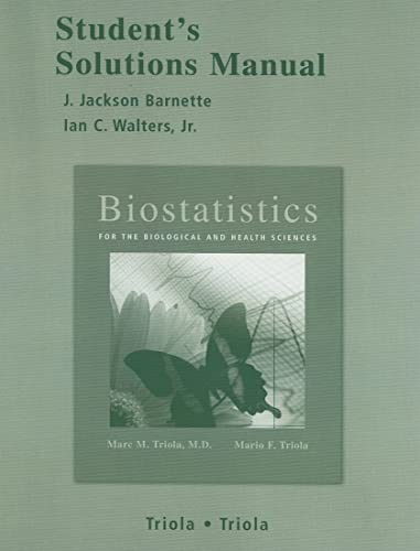 Stock image for Biostatistics Student Solutions Manual for sale by Seforim