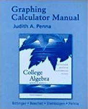 Stock image for Graphing Calculator Manual for College Alegebra- Graphs and Models, 3rd for sale by a2zbooks