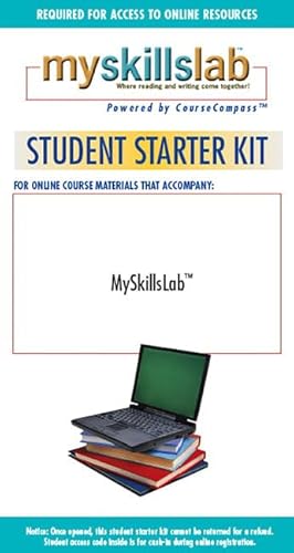 MySkillsLab 1.0 CourseCompass Student Starter Kit (Standalone) (9780321292025) by Pearson Education