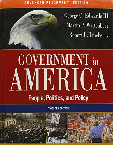 Imagen de archivo de Government in America: People, Politics, and Policy" a la venta por Hawking Books