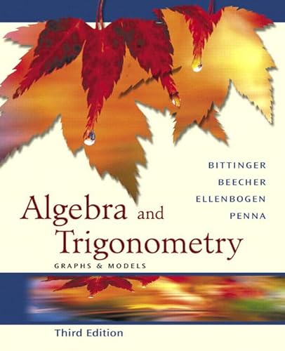 Stock image for Algebra and Trigonometry: Graphs and Models Graphing Calculator Manual Package (3rd Edition) for sale by HPB-Red