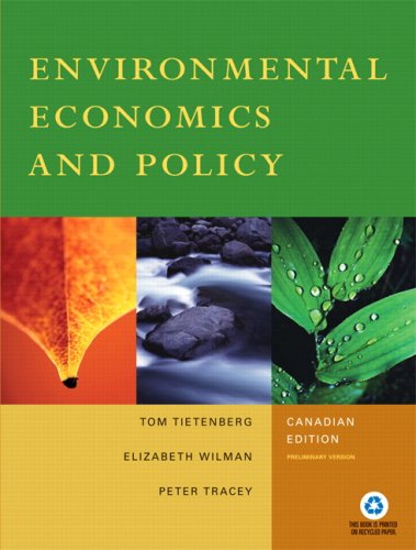 Imagen de archivo de Environmental Economics and Policy, Canadian Edition, Preliminary Version a la venta por Solr Books