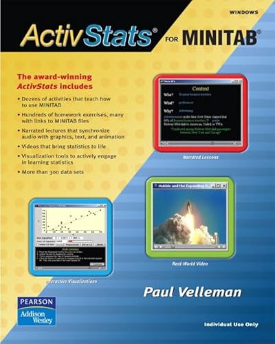 Activstats for Minitab (9780321303738) by [???]