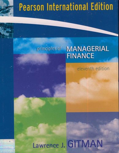 Beispielbild fr Principles of Managerial Finance zum Verkauf von HPB-Red