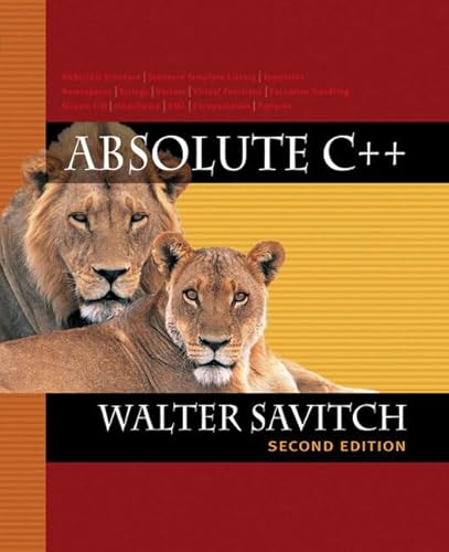 9780321312549: Absolute C++: International Edition