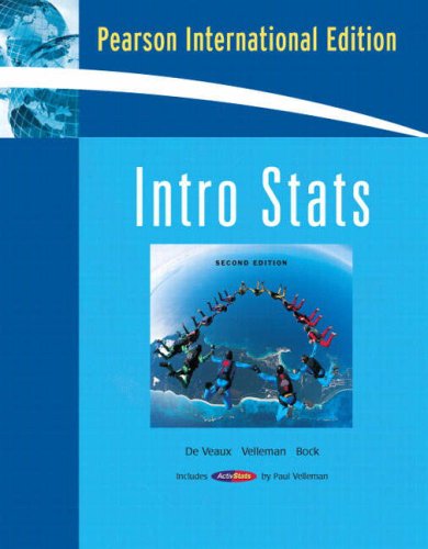 Stock image for Intro Stats: International Edition De Veaux, Richard D.; Velleman, for sale by Iridium_Books