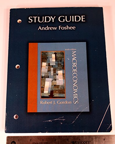 Beispielbild fr Study Guide for Macroeconomics zum Verkauf von Open Books