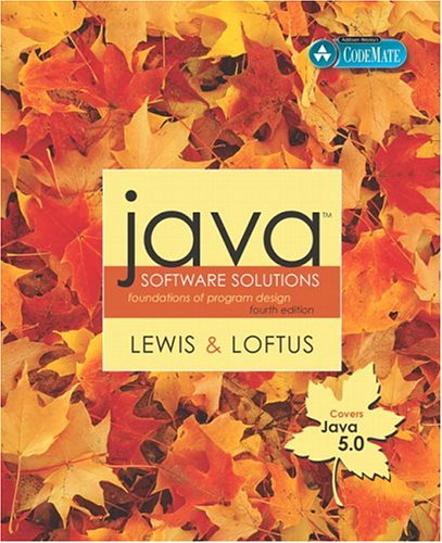 9780321322036: Java Software Solutions (Java 5.0 version): Foundations of Program Design: United States Edition