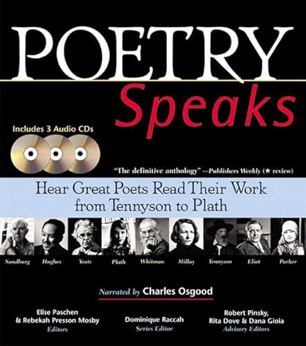 9780321328946: Poetry Speaks: Hear Great Poets Read Their Work From Tennyson To Plath: Hear Great Poets Read Their Work from Tennyson to Plath (from Sourcebooks, Inc.)