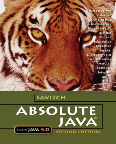 Beispielbild fr Absolute Java zum Verkauf von Better World Books