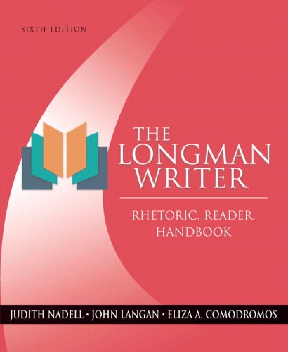 Imagen de archivo de The Longman Writer: Rhetoric, Reader, Handbook (Sixth Edition) a la venta por gearbooks