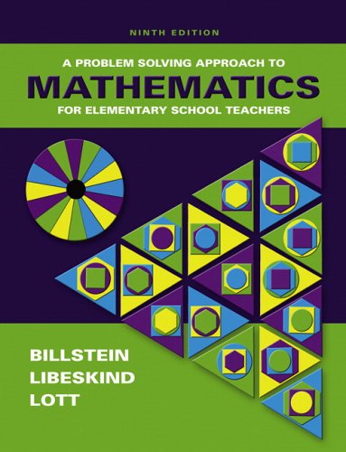 Beispielbild fr A Problem Solving Approach to Mathematics for Elementary School Teachers zum Verkauf von Better World Books
