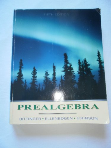 Stock image for Prealgebra (5th Edition) for sale by Bayside Books