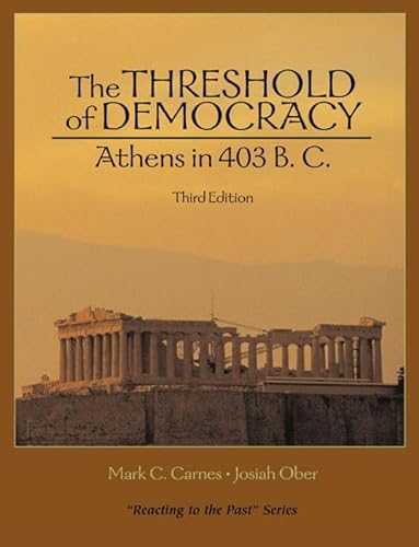 Imagen de archivo de Threshold of Democracy: Athens in 403 B.C. (Reacting to the Past) a la venta por HPB-Red