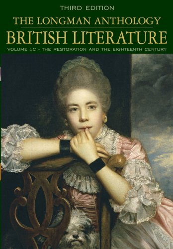 9780321333933: Longman Anthology of British Literature, Volume 1C: The Restoration and the Eighteenth Century, The