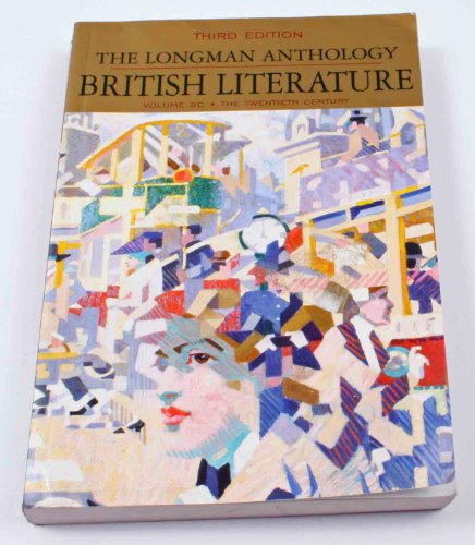 9780321333988: The Longman Anthology of British Literature, Vol. 2, 3rd Edition