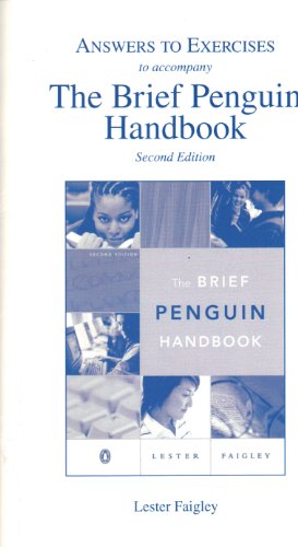 Stock image for ANSWERS TO EXERCISES to accompany The Brief Penguin Handbook (Second Edition) for sale by Once Upon A Time Books