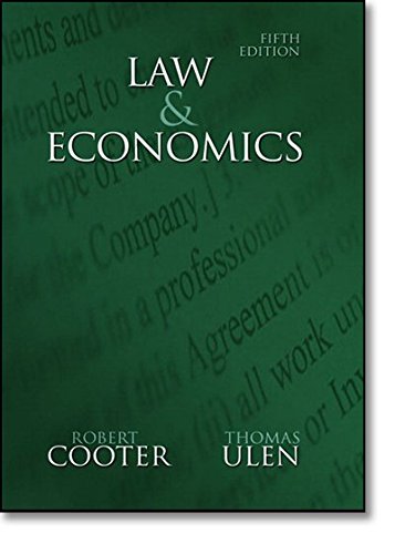 Beispielbild fr Law and Economics zum Verkauf von Better World Books
