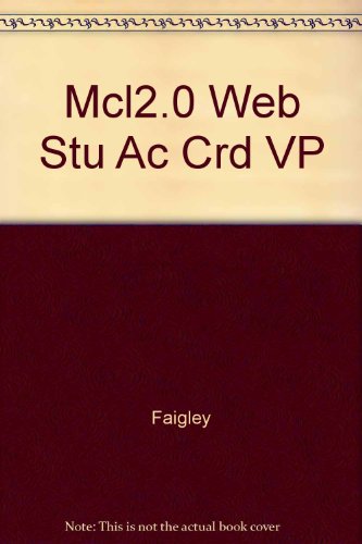 Mcl2.0 Web Stu Ac Crd VP (9780321338624) by Faigley, Lester