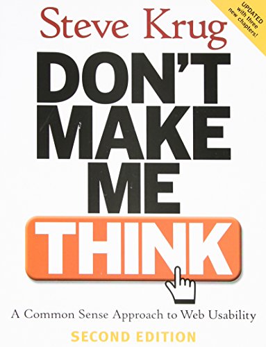 Imagen de archivo de Don't Make Me Think: A Common Sense Approach to Web Usability, 2nd Edition a la venta por Giant Giant
