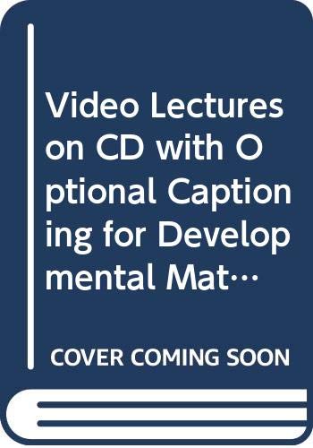 9780321348531: video lectures on CD to Accompany Developmntal Mathematics