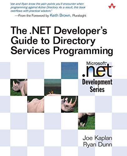 Stock image for The .NET Developer's Guide to Directory Services Programming (MICROSOFT .NET DEVELOPMENT SERIES) for sale by WorldofBooks
