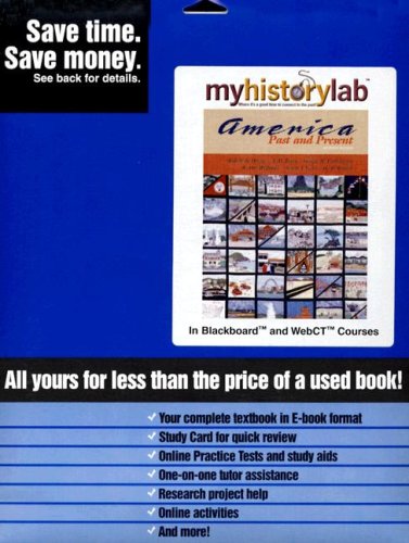 MyHistoryLab Xpress (Blackboard/WebCT Version) (9780321354945) by Divine, Robert A.; Breen, T. H.; Fredrickson Deceased, George M.; Williams, R. Hal; Gross, Ariela J.; Brands, H. W.