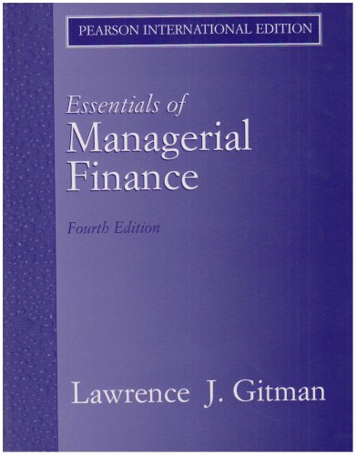 Stock image for Essential Managerial Finance for sale by medimops