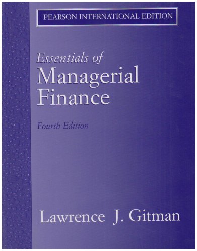 Stock image for Essentials of Managerial Finance for sale by Better World Books